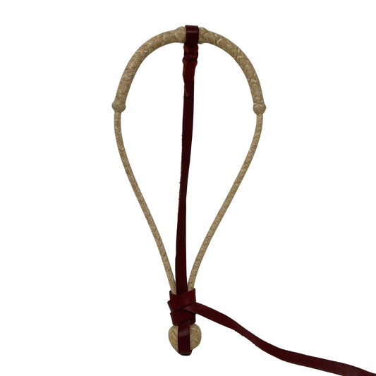 18 Plait 1/4" Center Hung Rawhide Bosalita