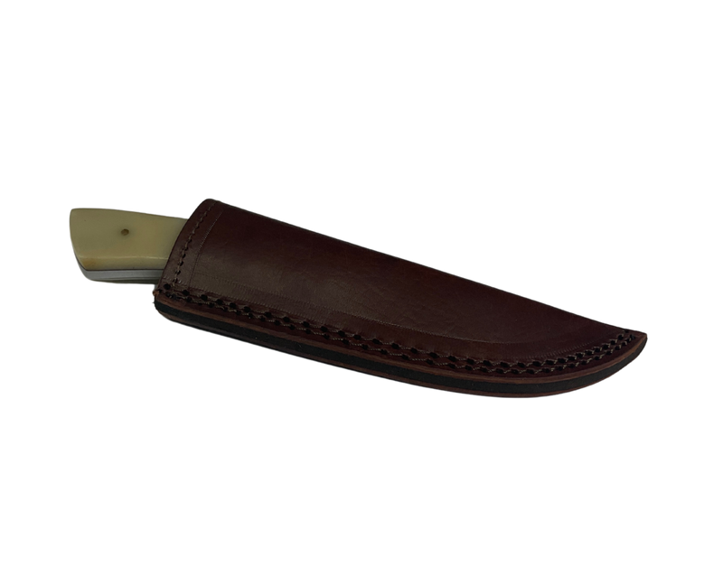 Bone & Turquoise Damascus Knife