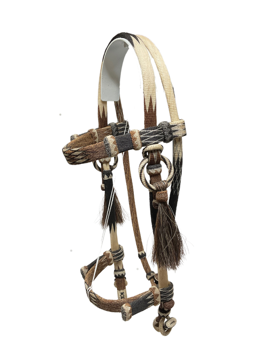 Hitched Horsehair Headstall w/Nose Band 1