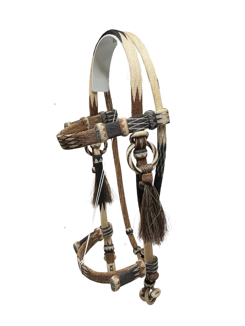 Hitched Horsehair Headstall w/Nose Band 1