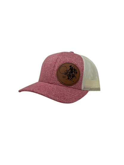Leather Patch Buckaroo Cap