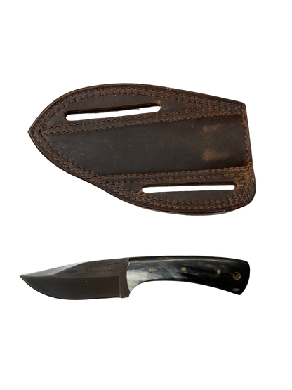 Stainless Blade Knife w/Ox Horn Grip