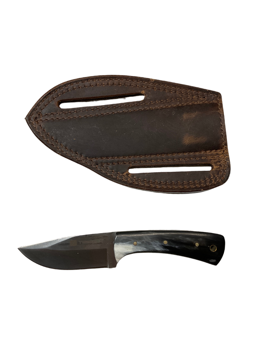 Stainless Blade Knife w/Ox Horn Grip