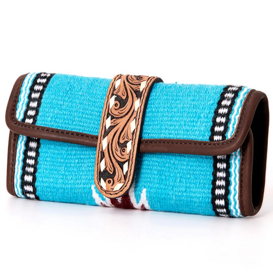 Saddle Blanket/Leather Jewelry Case