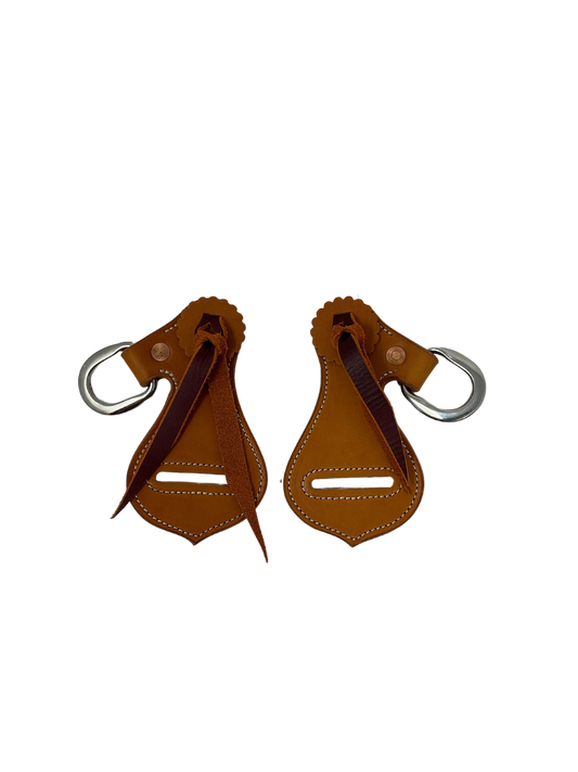 Latigo Keepers w/ Breast collar D's -Pair