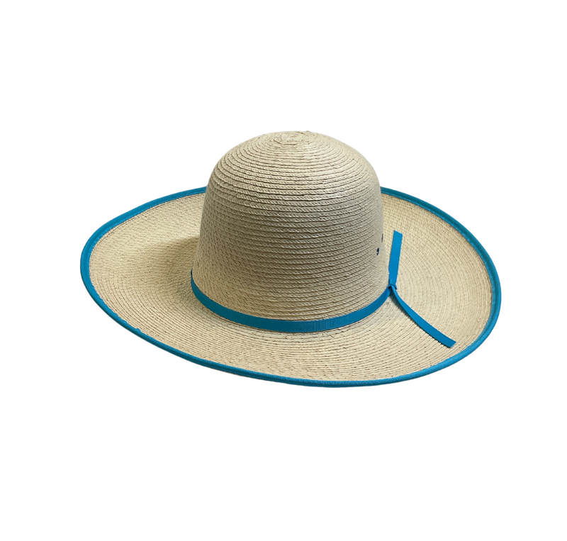 Palm Leaf Hat Bound Edge 7 3/8