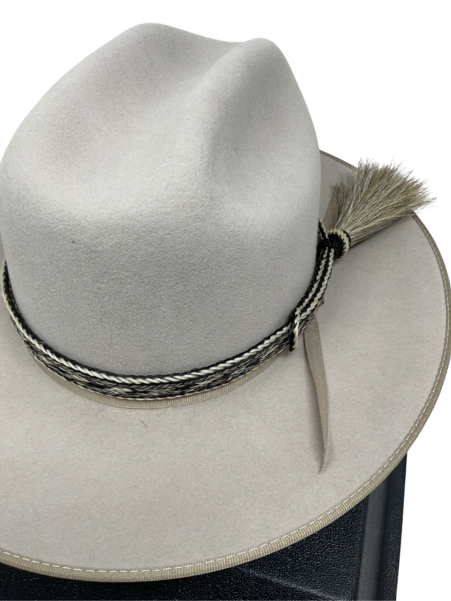 5 Strand Horsehair Hat Band w/Side Tassel