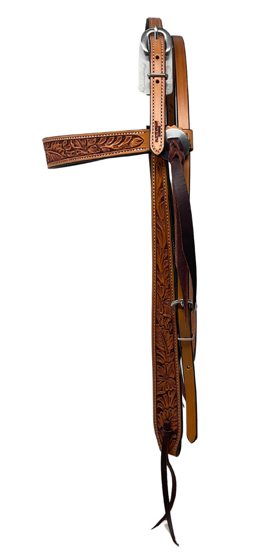 Top Buckle Leather Browband