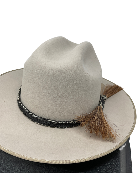 5 Strand Horsehair Hat Band w/Double Tassels