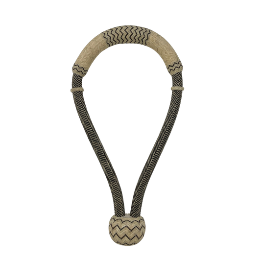 18 Plait Brown w/Accented Rawhide Bosal
