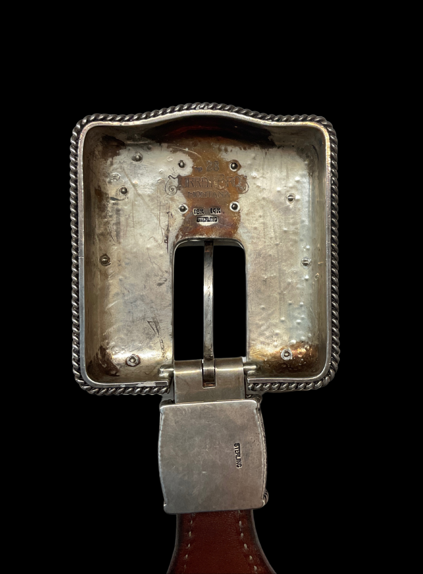 Dave Murray 5/8" Sterling Belt Set w/Belt
