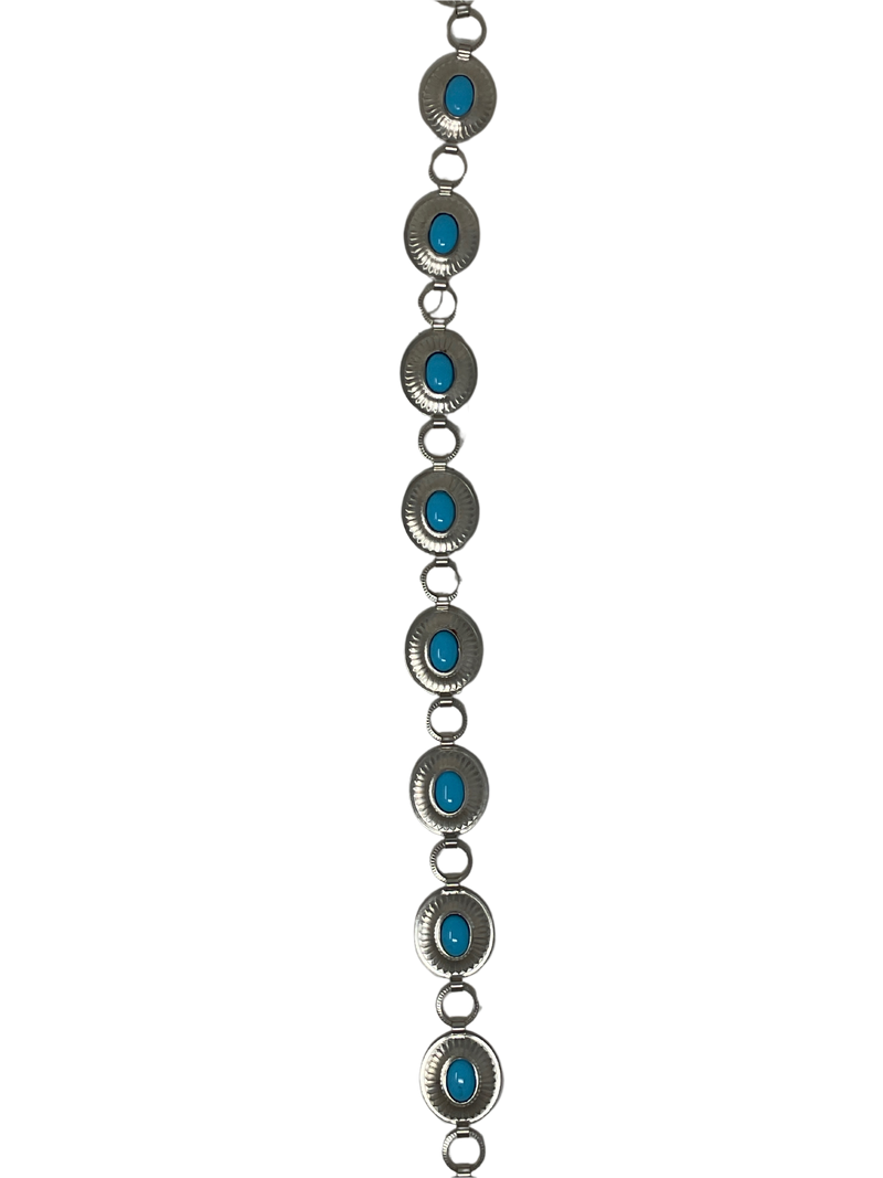 Nickel Concho Belt