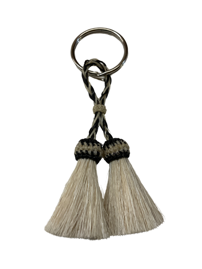 Double Tassel Horsehair Keychain