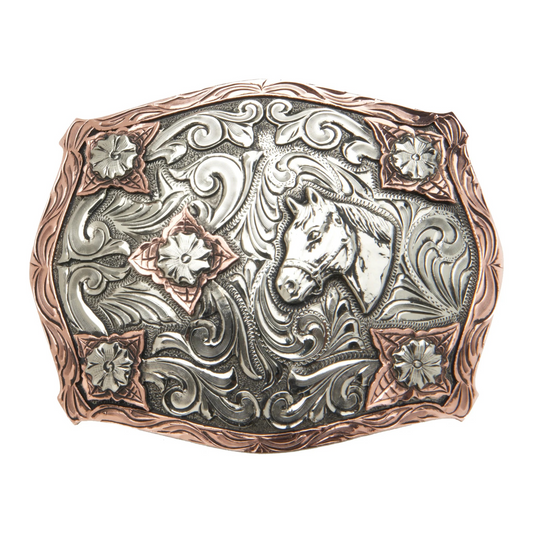 Stanton Horse Head with Scrolls Buckle