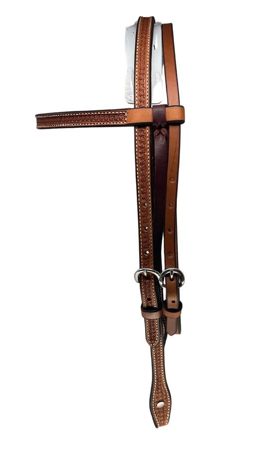 Crazy Basket Stamped Browband