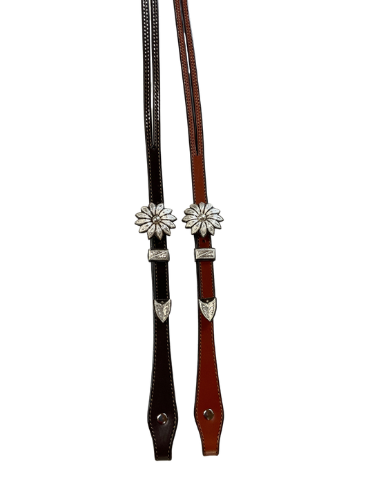 5/8" Split Ear Headstall Daisy Buckle