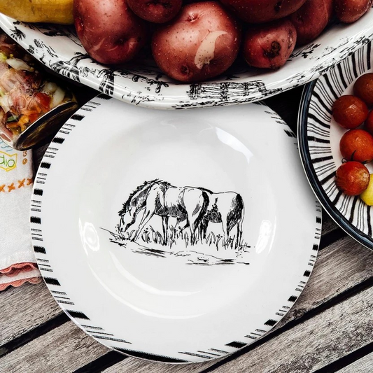 Ranch Life Salad Plates - set of 4