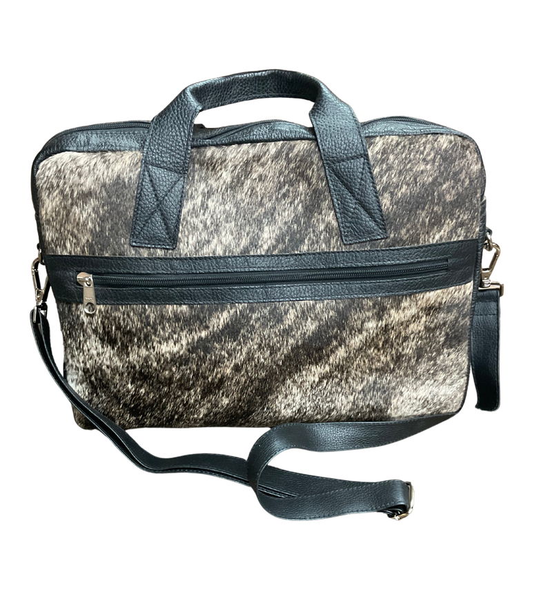 Black/Brown Brindle Laptop Bag