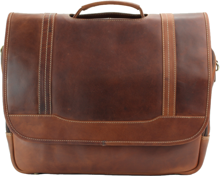 Rugged Earth Leather Briefcase