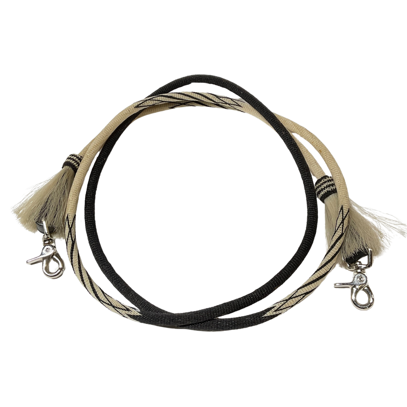 Hitched Horsehair Headstall- Eagle w/Roping Reins