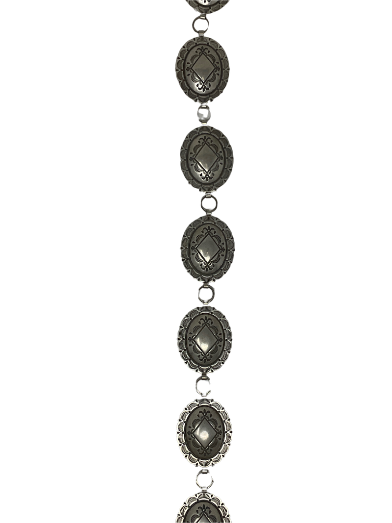 Nickel Concho Belt