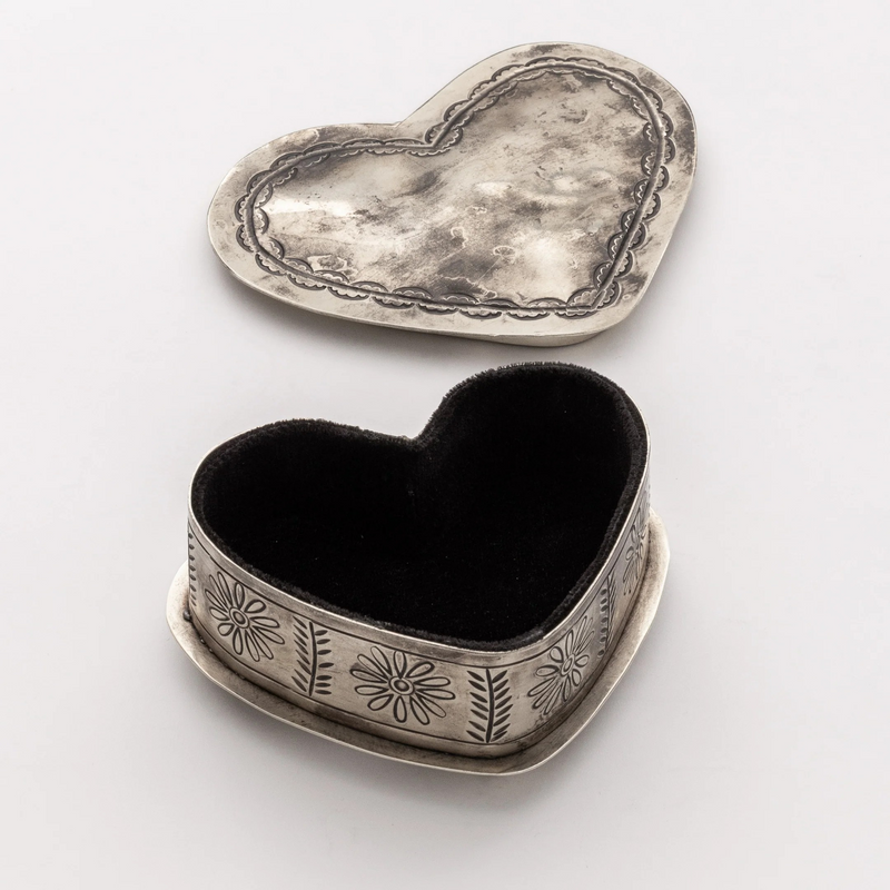 Small Stamped Heart Box