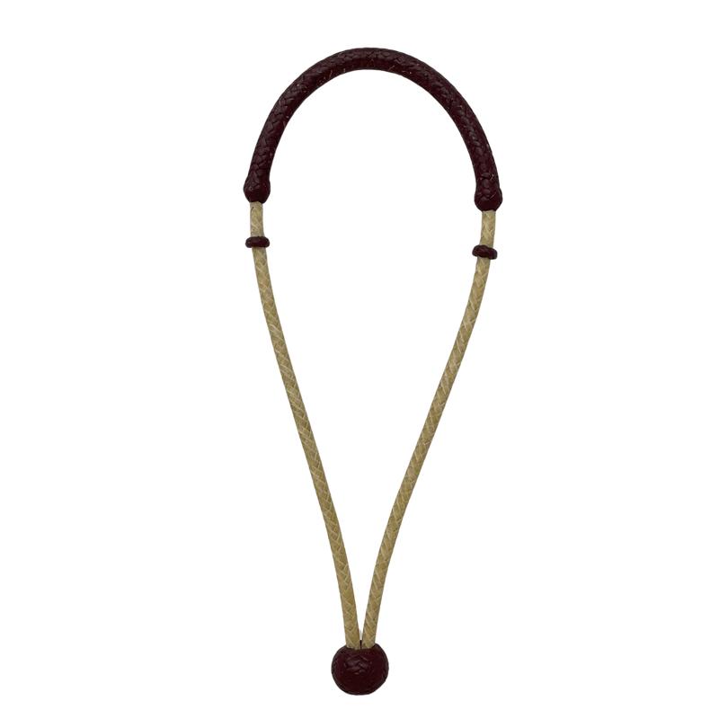 8 Plait 1/4" Rawhide w/Latigo Bosalita