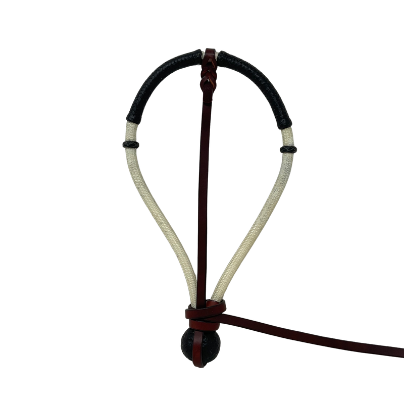 Braided Nylon w/Black RH Center Hung Bosalita