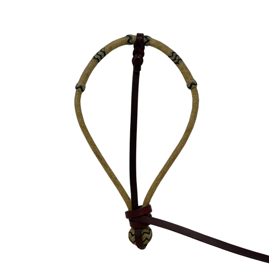 16 Plait Rawhide w/Accents Center Hung Bosalita