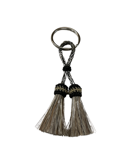 Double Tassel Horsehair Keychain