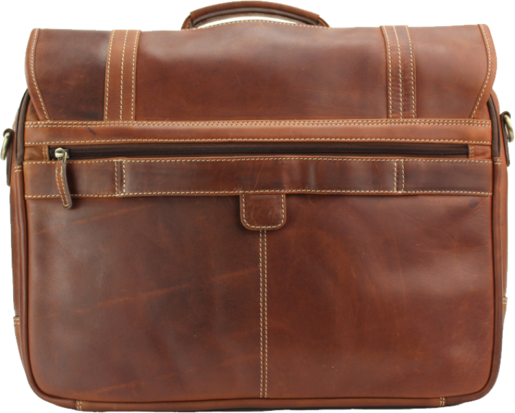 Rugged Earth Leather Briefcase
