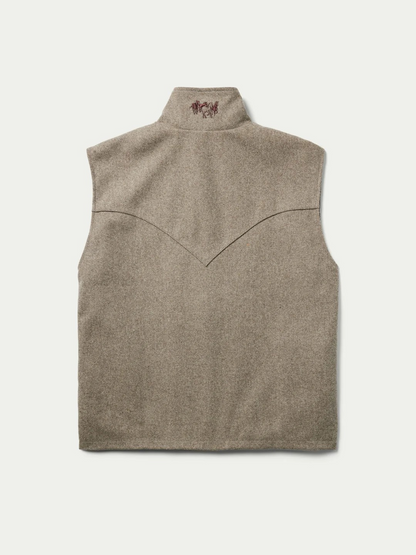 Wool Arena Vest-Taupe