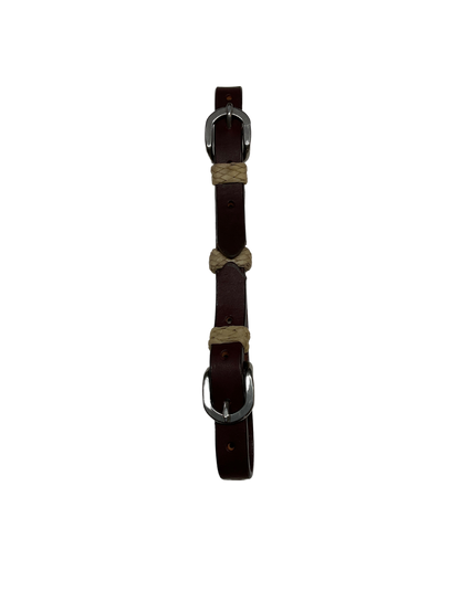 Double Buckle Curb w/Rawhide Buttons