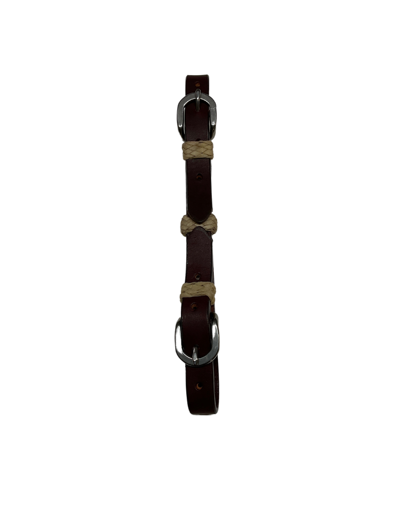 Double Buckle Curb w/Rawhide Buttons