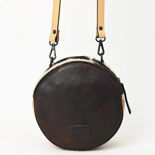 Floral Tooled Canteen Style Purse