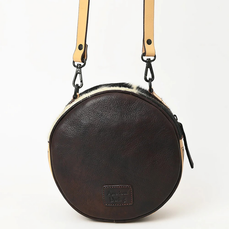 Floral Tooled Canteen Style Purse