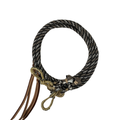 Alpaca Split Rein W/Rawhide Connectors