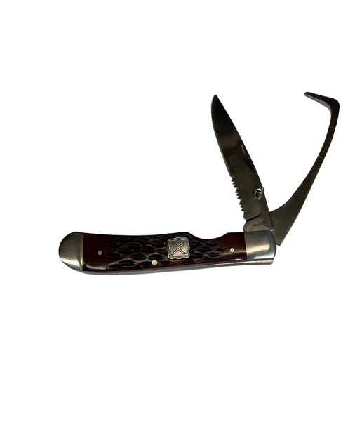Brown Folding Knife w/Hoof Pick
