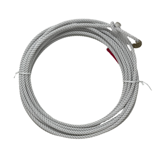 White 3 strand 3/8" UOZA Ranch Rope