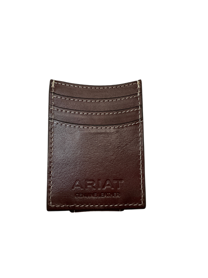 Small Money Clip Wallet w/Buck Stitching
