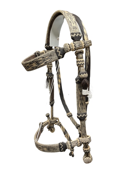 Hitched Horsehair Headstall w/Curb
