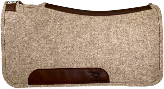 32X32 Diamond 1" Contoured Cowboy Wool Felt Pad