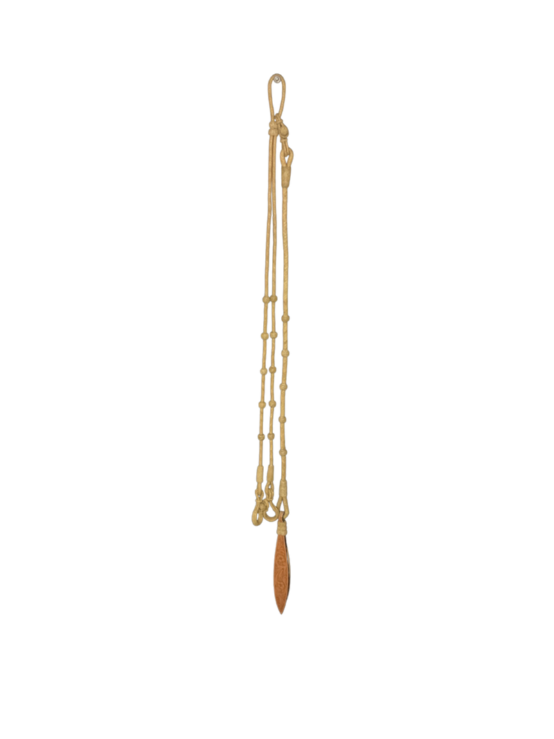 8 Plait 15 Button Natural Reins & Romal