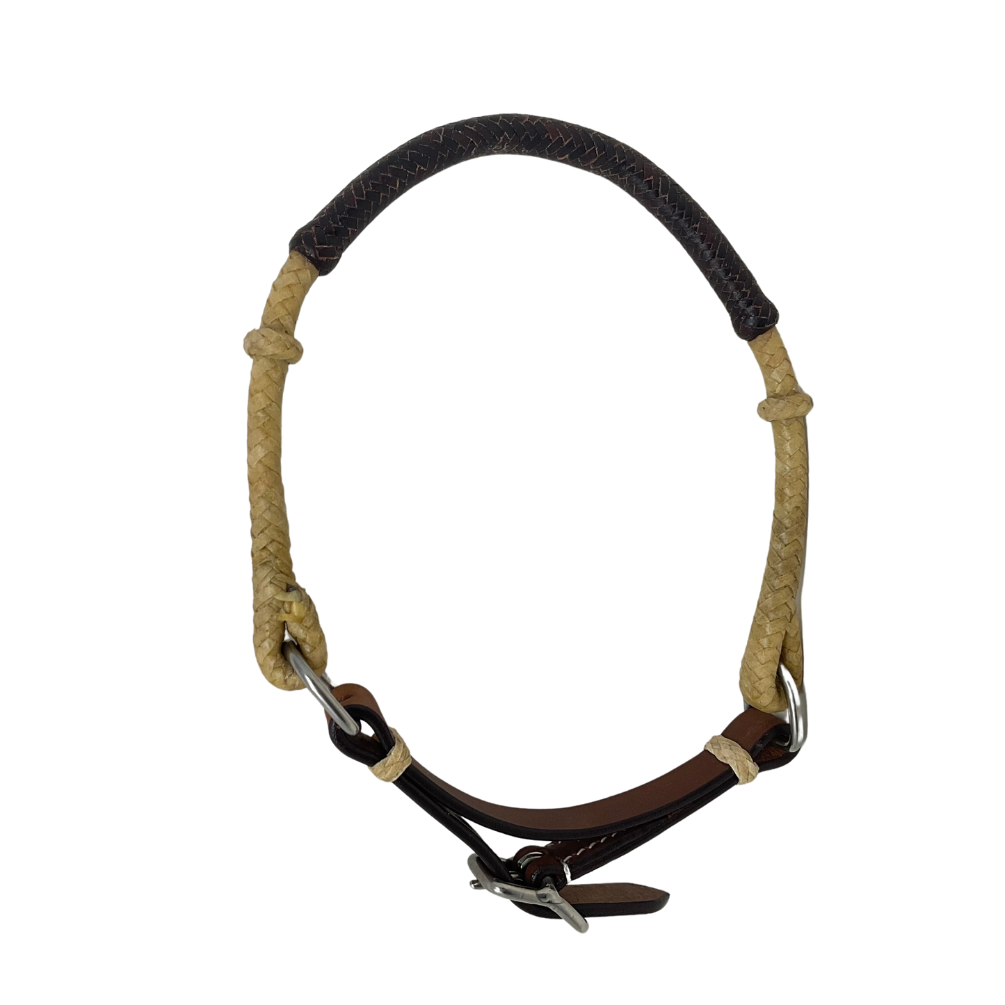Adjustable Rawhide w/Leather Noseband Caveson