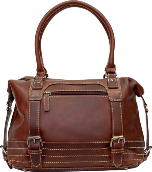 Rugged Earth Leather Tote Purse 2