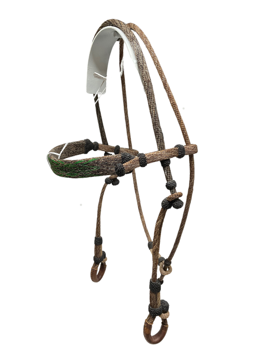 Hitched Horsehair Headstall Round