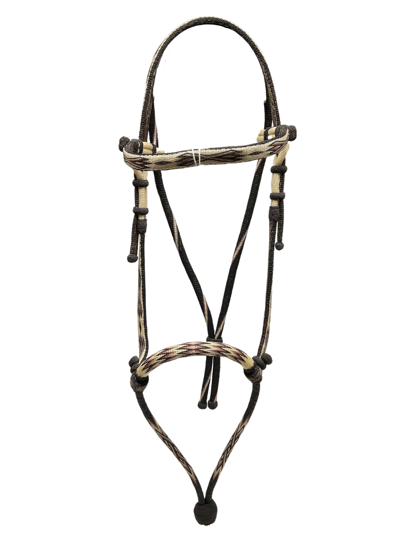 Hitched Horsehair Hanger Headstall w/Bosalita