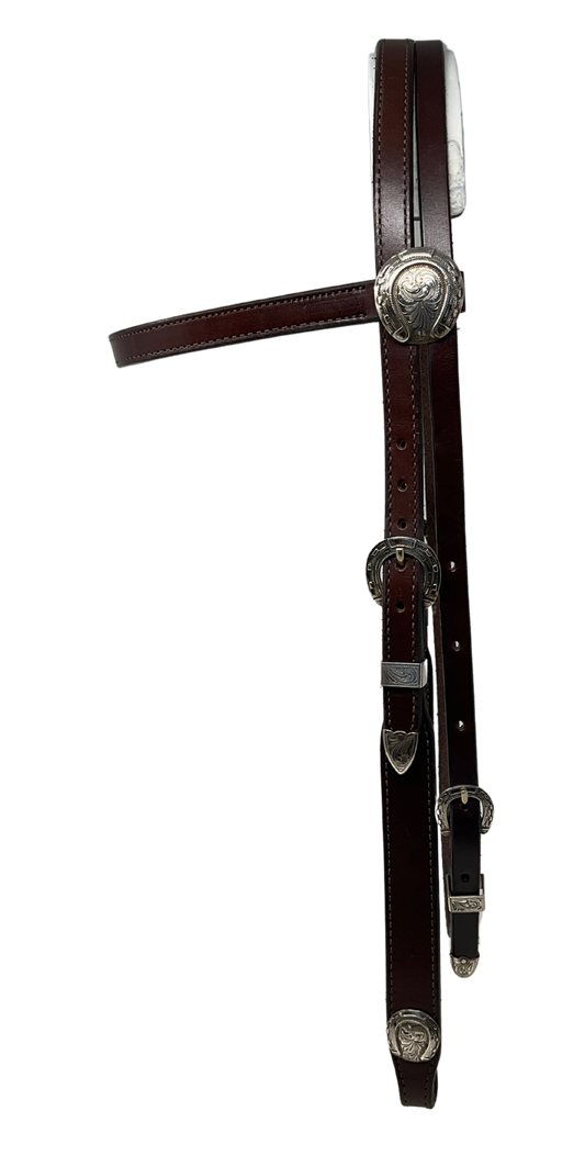 Browband Horseshoe Buckles & Conchos