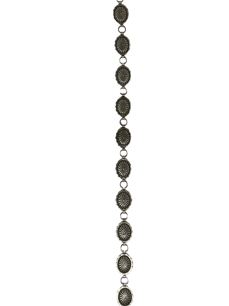 Nickel Concho Belt