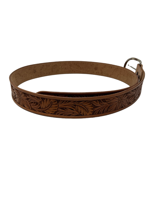Floral w/Leaves Carved Belt